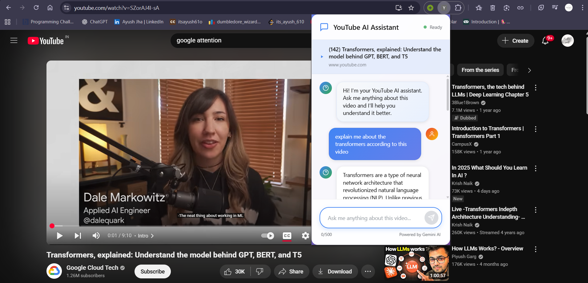 yt chatbot assistant